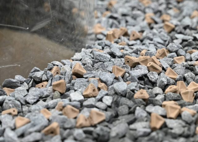 Scale model of the Mecal Nodes that is used for stability testing at the Deltares water basin.