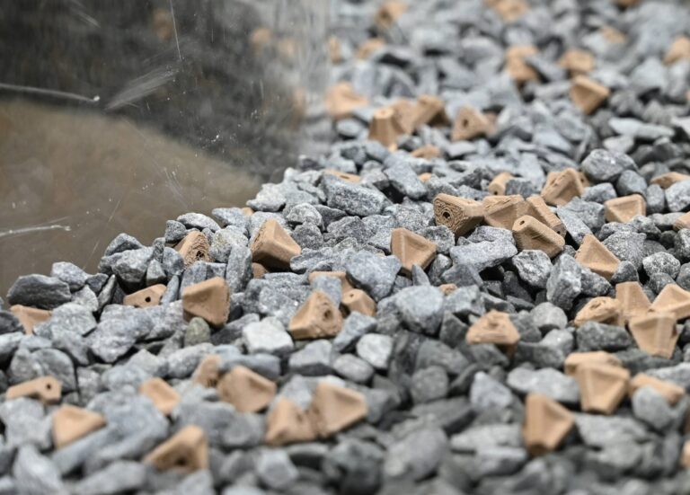 Scale model of the Mecal Nodes that is used for stability testing at the Deltares water basin.