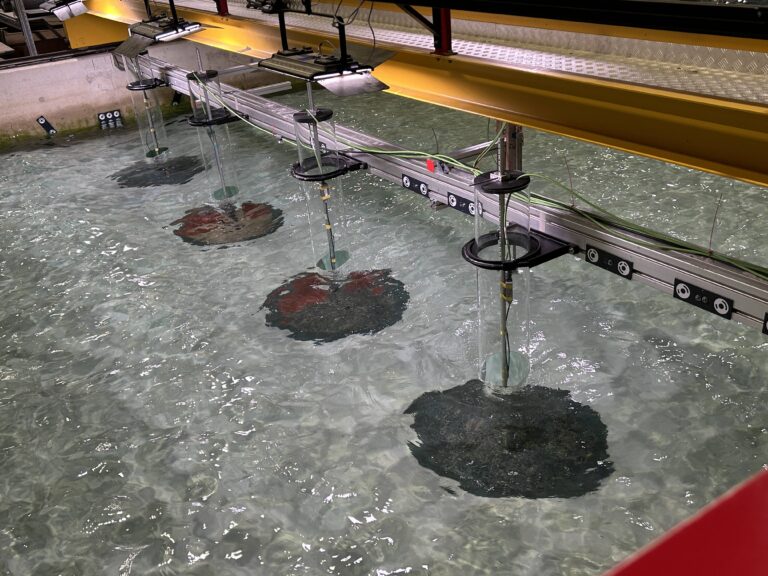 Mecal Nodes in the Deltares water basin